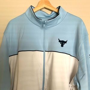 The Rock- Under Amour XXL jacket Blue and White